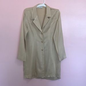 VINTAGE LONGLINE JACKET/ TRENCH COAT